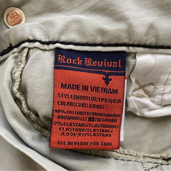 Rock Revival Modolo Khaki Jeans - Picture 11 of 12